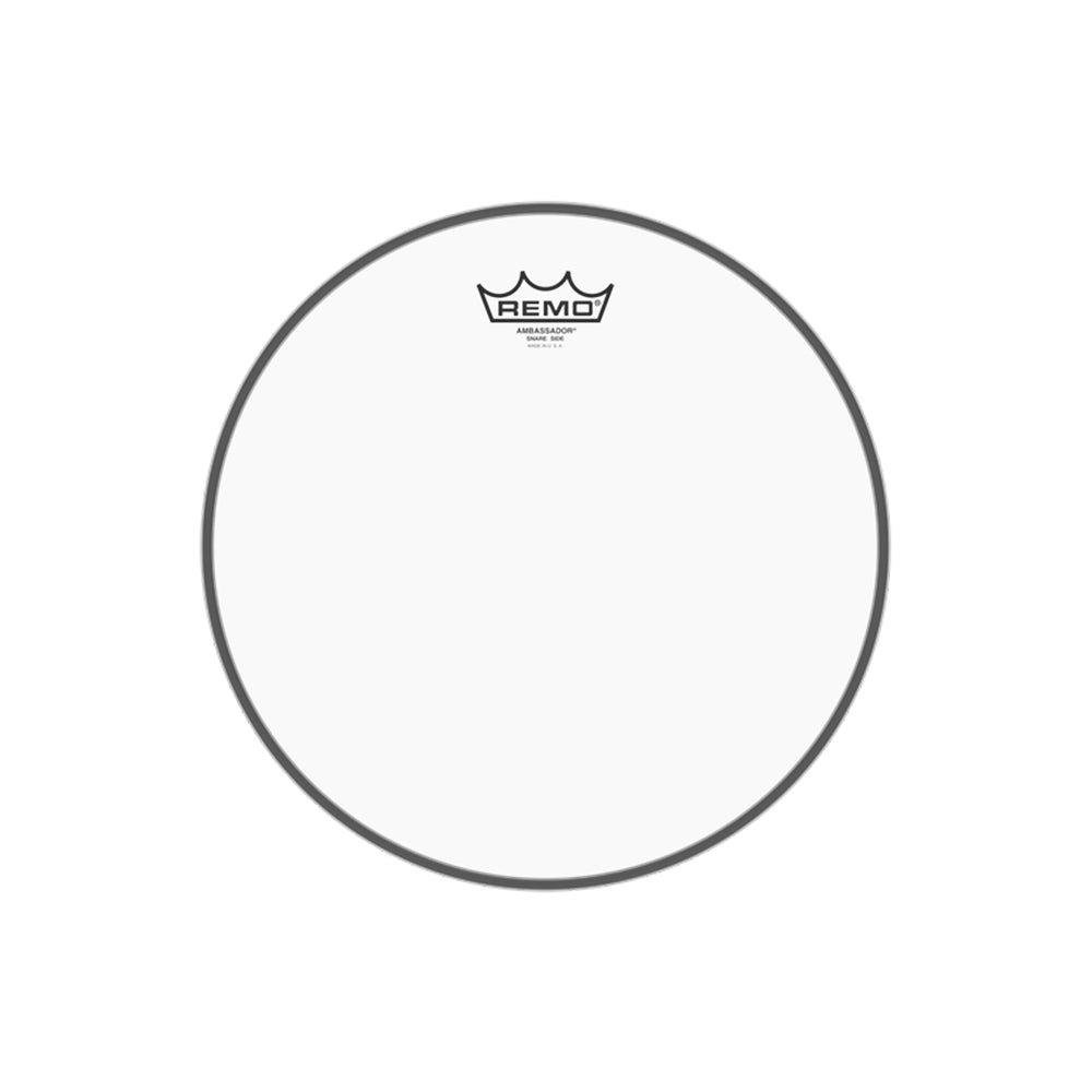 Remo Ambassador 14" Clear Snare No Collar Drum Head with 3 Mylar Clear Film, Full Bodied Marching Sound and Maximum Response & Projection SA-0114-TD