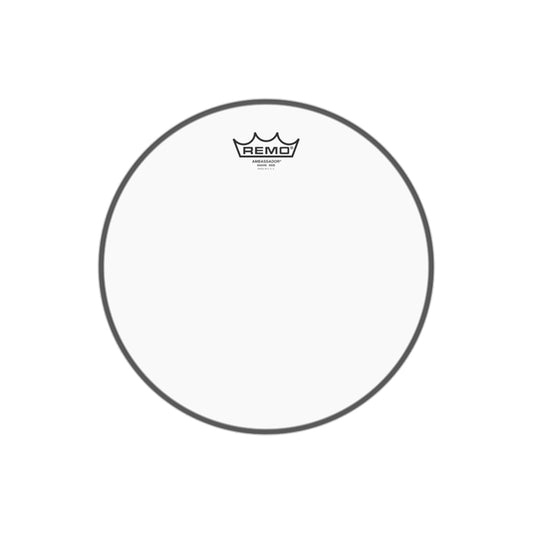 Remo Ambassador 14" Clear Snare No Collar Drum Head with 3 Mylar Clear Film, Full Bodied Marching Sound and Maximum Response & Projection SA-0114-TD