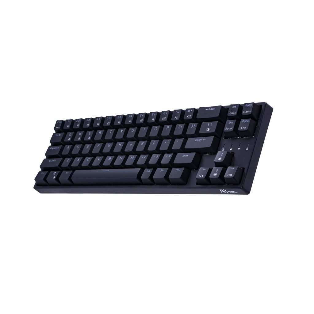 Royal Kludge RK RK68 Plus RK871 RGB 68 Keys TKL Tri-Mode Bluetooth 5.1, Wired and 2.4Ghz Wireless Mechanical Gaming Keyboard with Hot Swappable Switches (Black, White) (Available in Blue, Red, Brown Switches)