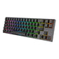Royal Kludge RK RK68 Plus RK871 RGB 68 Keys TKL Tri-Mode Bluetooth 5.1, Wired and 2.4Ghz Wireless Mechanical Gaming Keyboard with Hot Swappable Switches (Black, White) (Available in Blue, Red, Brown Switches)