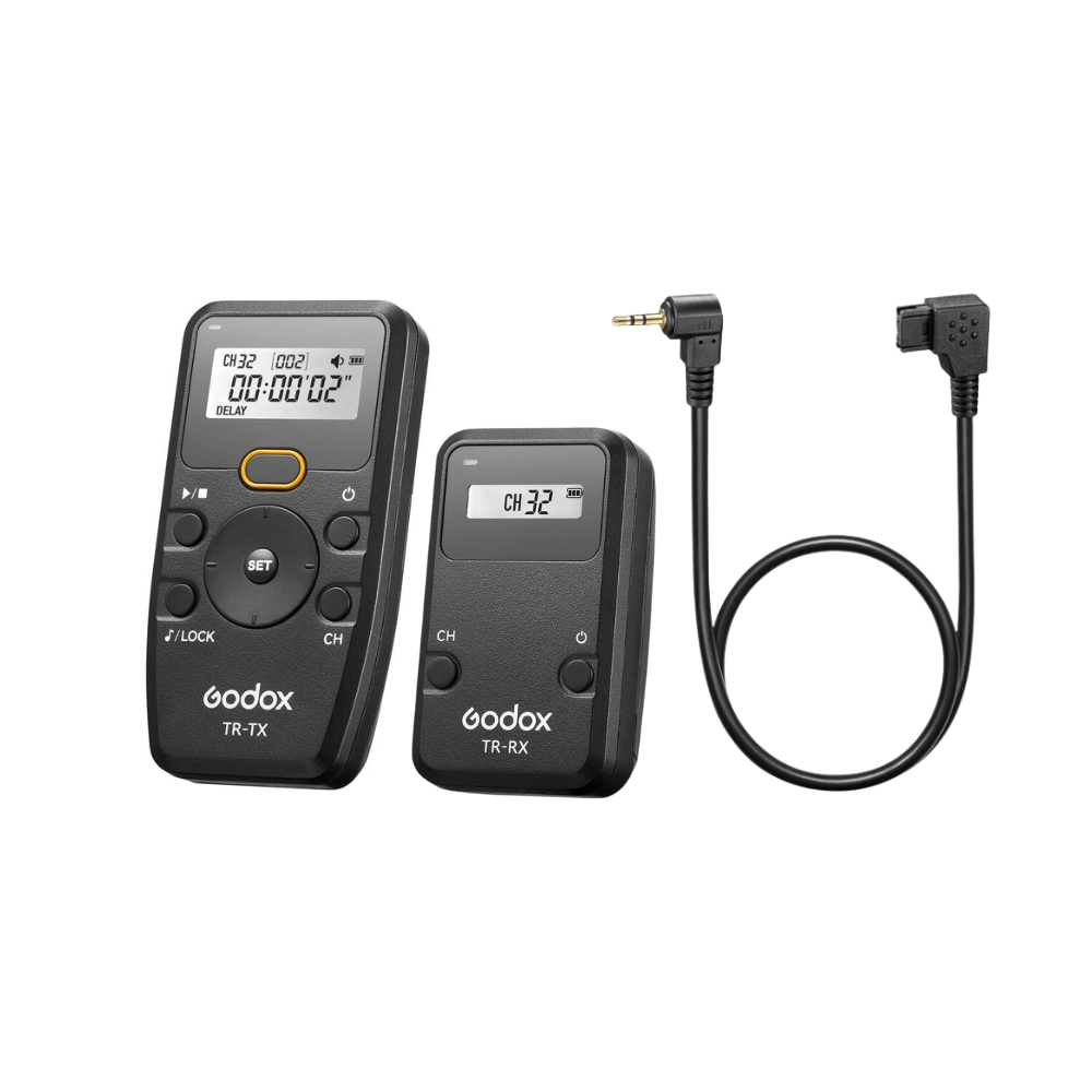 Godox TR Series 2.4GHz Wireless Timer Remote Control Camera Shutter Remote Transmitter and Receiver with 6 Settings for Timer Shooting Camera Photography | TR-C1 TR-C3 TR-N1 TR-N3 TR-P1 TR-S1 TR-S5