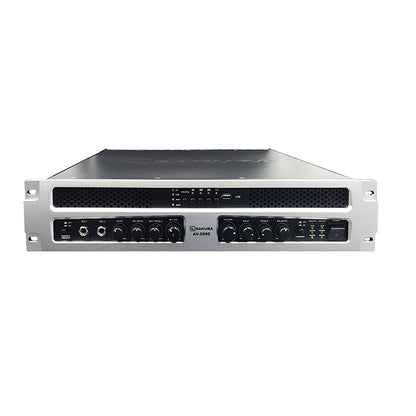 [CLEARANCE] Sakura AV-5000 1200W 2-Channel High Power Integrated USB Karaoke Amplifier w/ Echo Delay & Feedback Reducer, Bluetooth Connection & Dual Microphone Input