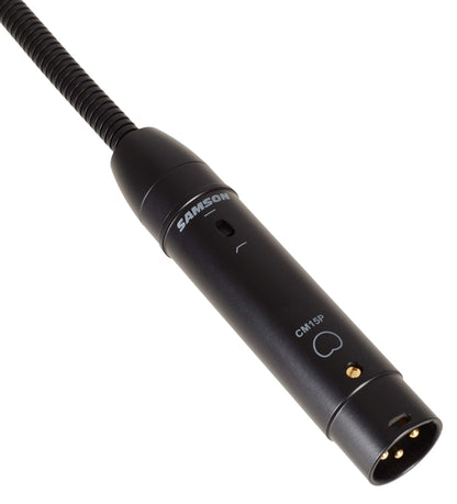 Samson CM20P 20-Inch Cardioid Condenser Gooseneck Podium Microphone with Gold Plated XLR Output for, Conference, Meetings