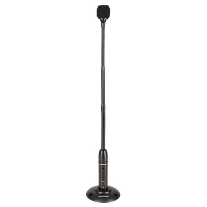 Samson CM20P 20-Inch Cardioid Condenser Gooseneck Podium Microphone with Gold Plated XLR Output for, Conference, Meetings