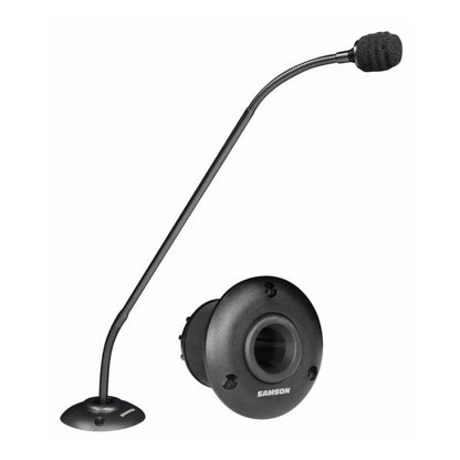 Samson CM20P 20-Inch Cardioid Condenser Gooseneck Podium Microphone with Gold Plated XLR Output for, Conference, Meetings