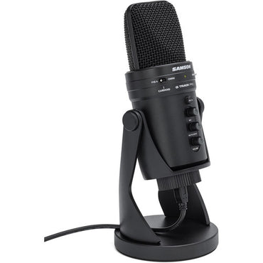 [CLEARANCE] Samson G-Track Pro Multi-Pattern Professional Condenser USB Microphone with Audio Interface (Black) for Podcasting, Recording, Streaming (SAGM1UPRO)