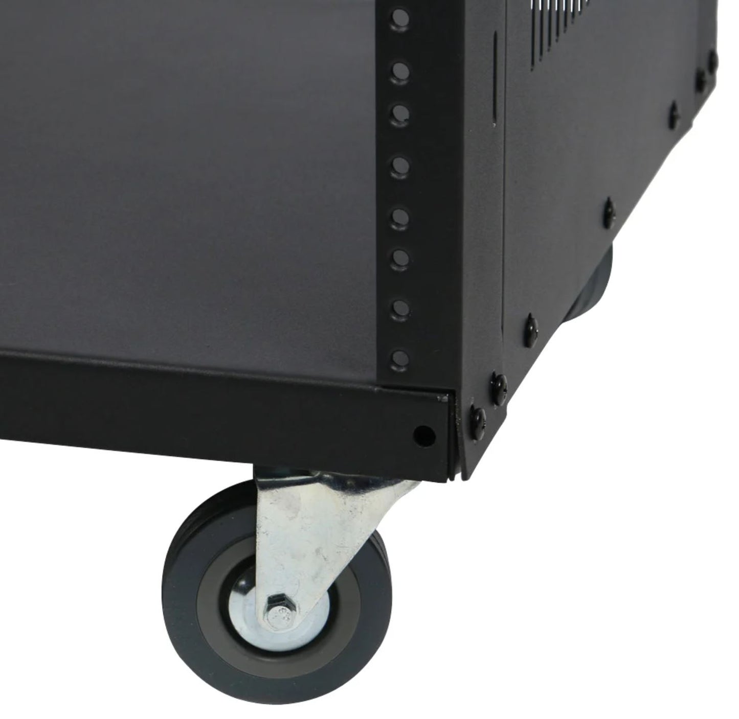 Samson SRK21 Universal Equipment 21 Rack Stand Heavy Duty Steel Construction with Caster Wheels, Fully Enclosed Sides