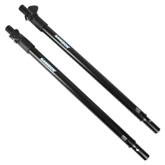 Samson TS20 Aluminum Satellite Mounting Poles Telescoping Speaker Stand Extension (Pair) with 56" Max Height for PA Systems