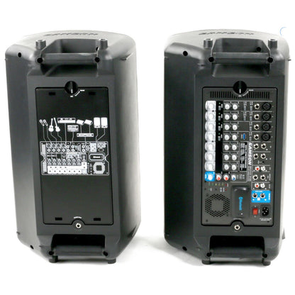Samson Expedition XP1000 Portable PA Speaker System 1000 Watts with Bluetooth, 10 Channel Mixer, 10" Woofer, Digital Effects, Phantom Power