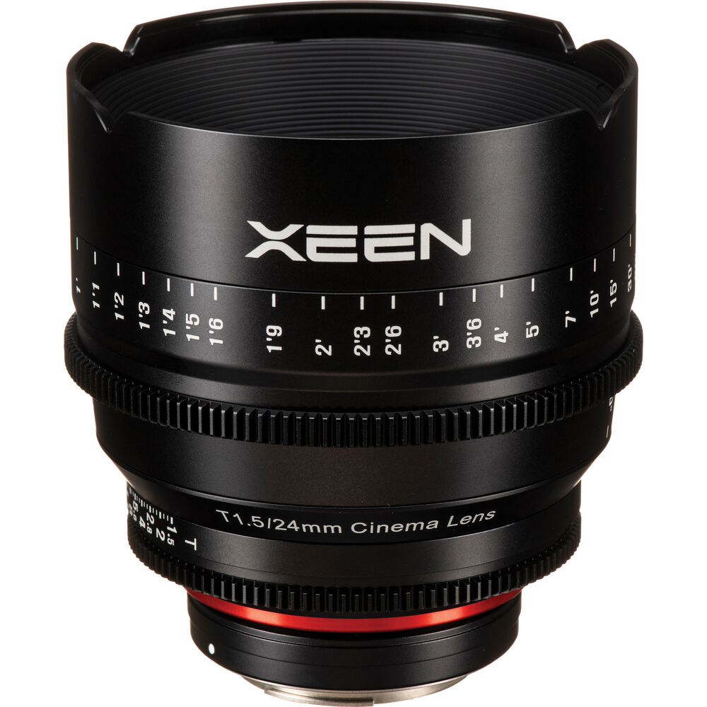Samyang Xeen 24mm T1.5 Manual Focus Wide Angle Pro Cine Lens For Canon EF DSLR Cameras | SYXN24-C