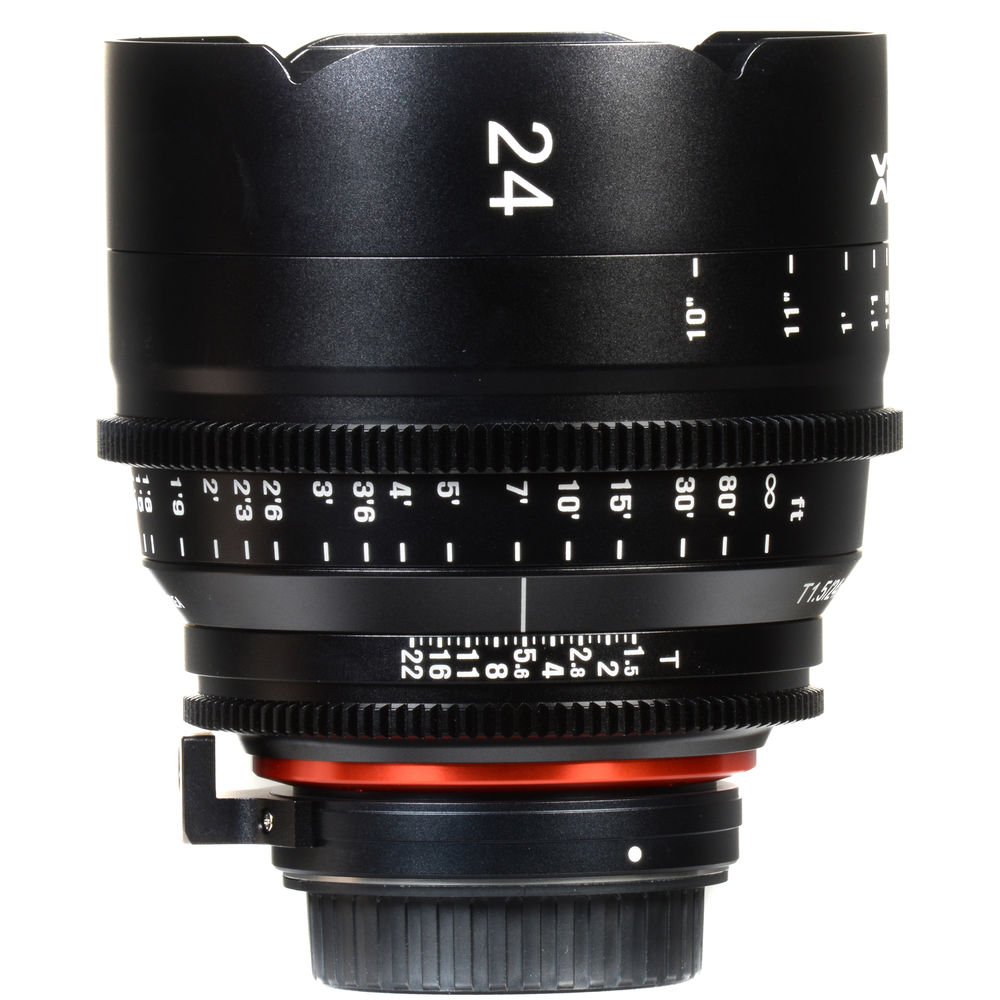 Samyang Xeen 24mm T1.5 Manual Focus Wide Angle Pro Cine Lens For Canon EF DSLR Cameras | SYXN24-C