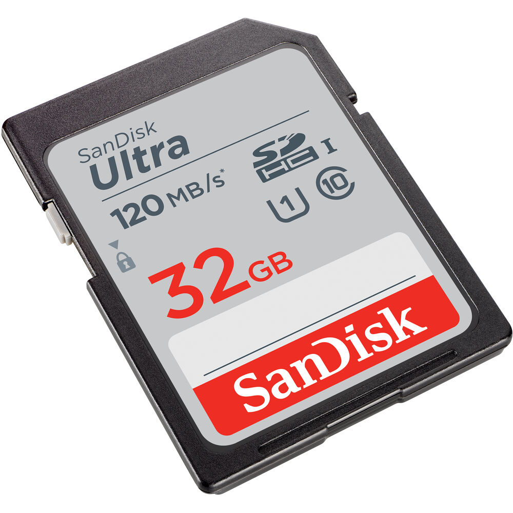 SanDisk Ultra 32GB SD Card SDHC UHS-I Class 10 with 120mb/s Read Speed | Model - SDSDUN4-032G-GN6IN
