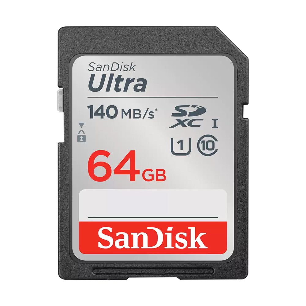 SanDisk Ultra 64GB SD Card SDHC UHS-I Class 10 with 140mb/s Read Speed | Model - SDSDUNB-064G-GN6IN