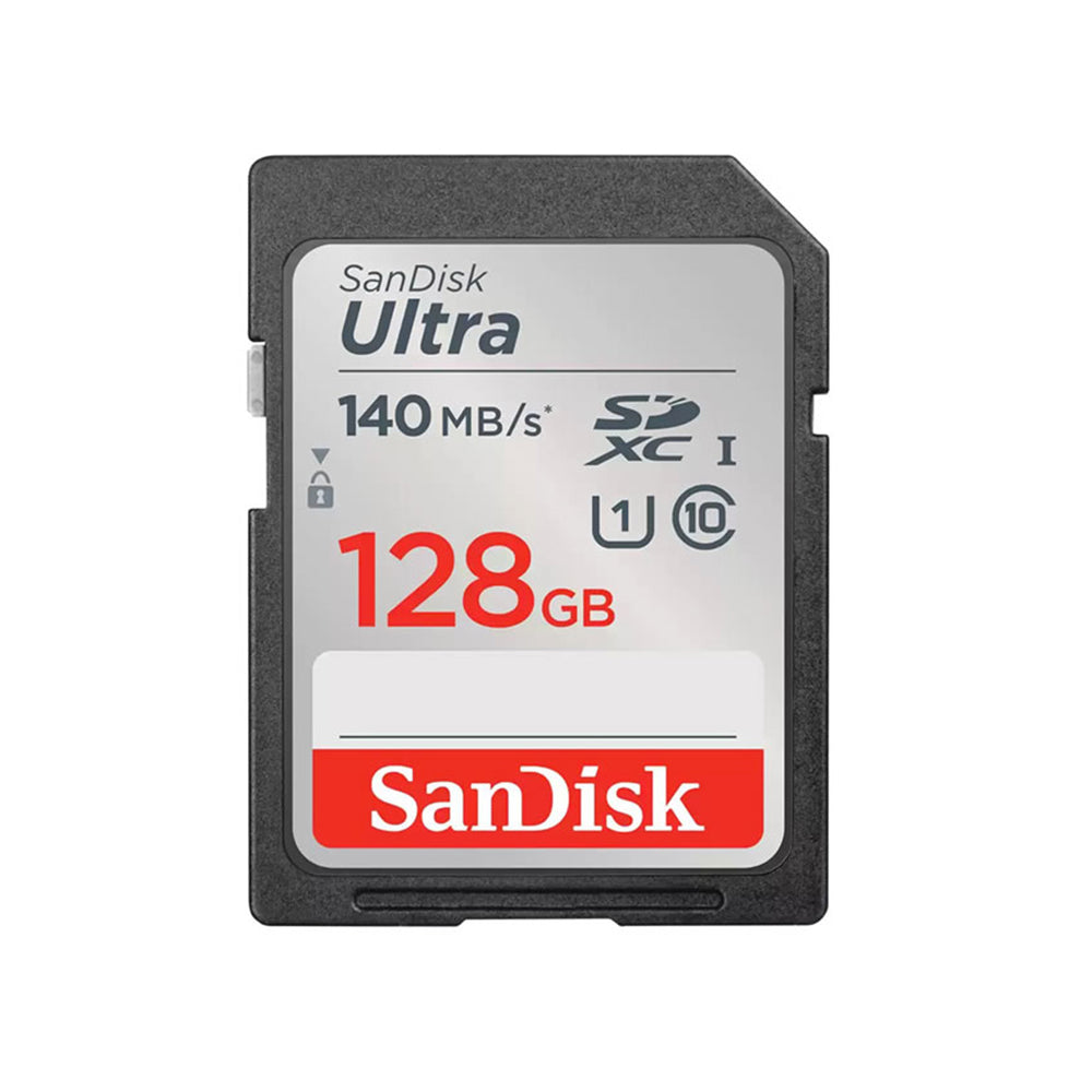 SanDisk Ultra 128GB SD Card SDXC Class 10 UHS-I with 140mb/s Read
