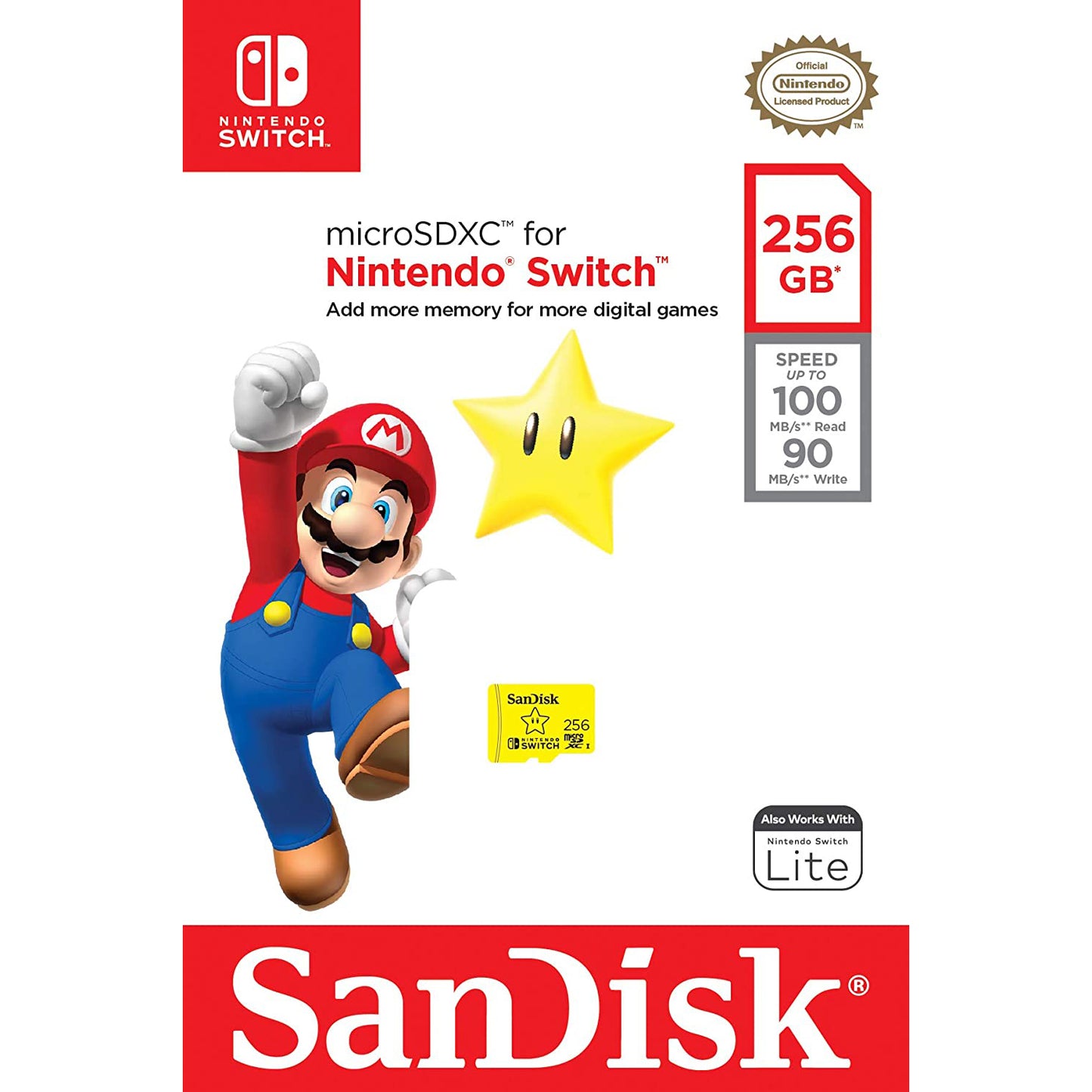 SanDisk Ultra Micro SDXC (64GB / 128GB) Memory SD Card UHS-I U3 for Nintendo Switch with 100MB/s Read and Write Speed Nintendo License | GN3ZN