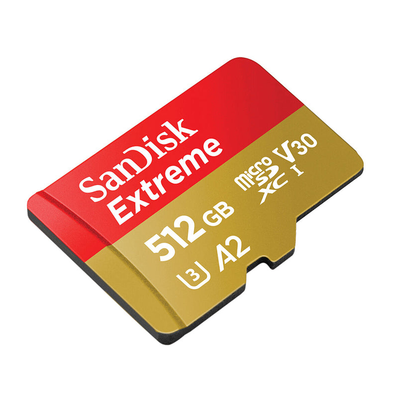 SanDisk Extreme 128GB 512GB Micro SD Card SDXC UHS-I A2 V30 with 160mb/s -  190mb/s Transfer Speed SDSQXAA-128G-GN6MN SDSQXAV-512G-GN6MN