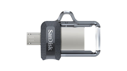 Sandisk Ultra 16GB Dual Drive m3.0 USB Flash Drive with Micro USB OTG compatibility (BLACK) | Model - SDDD3-016G-G46G