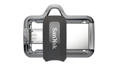 Sandisk Ultra 16GB Dual Drive m3.0 USB Flash Drive with Micro USB OTG compatibility (BLACK) | Model - SDDD3-016G-G46G