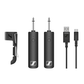Sennheiser XSW-D Type-C Plug & Play Instrument Base Set Digital 2.4 GHz Wireless Guitar System (Transmitter, Receiver, Belt Clip, Extension Cable) with Low Latency, 5hr Batteries and 250ft Range