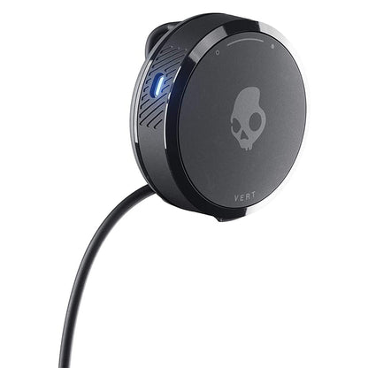 [CLEARANCE] Skullcandy Vert Clip-Anywhere Wireless Earbuds with Microphone Sweat Water Resistant IPX4 Bluetooth Earphones for Biking, Hiking, and Outdoor Sports (Black)