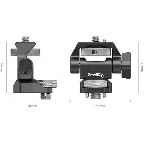 SmallRig Swivel and Tilt Adjustable 5" & 7" Monitor to Camera Mount (360 and 180 Degree) with ARRI-Style Screw Adapter for DSLR and Mirrorless Cameras | 2903B