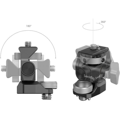 SmallRig Swivel and Tilt Adjustable 5" & 7" Monitor to Camera Mount (360 and 180 Degree) with ARRI-Style Screw Adapter for DSLR and Mirrorless Cameras | 2903B