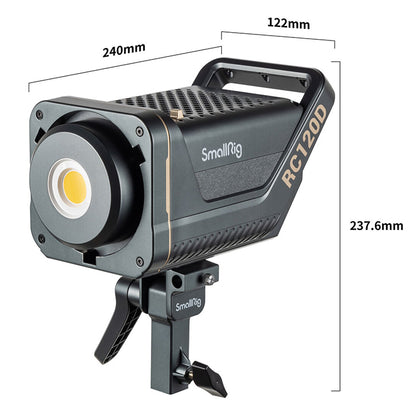 SmallRig RC120D Daylight Point-Source Wireless Studio Video Light 5600K with 9 Effects, Bowens Mount, Remote and App Support | 3470