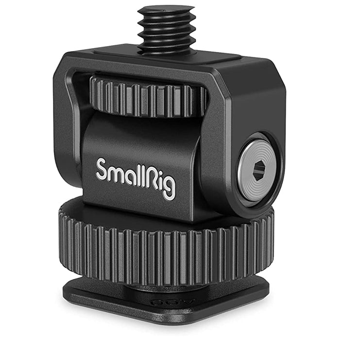 SmallRig Mini Cold Shoe to 1/4"-20 Screw Adapter Aluminum with Anti Scratch Pads | 3577
