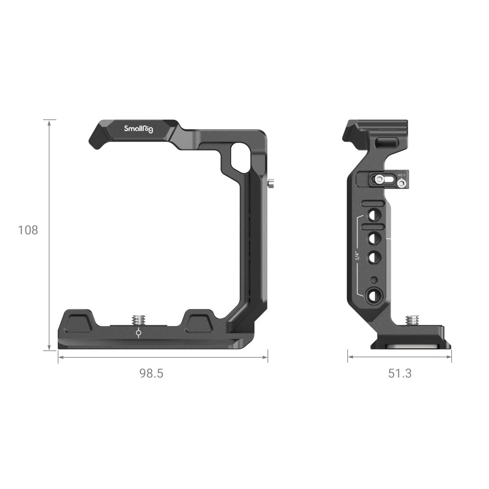 SmallRig Half Camera Cage with Multiple Mounts for Sony Alpha 1 (A1) and Select Alpha 7 (A7, A7S III, A7 IV) Mirrorless Cameras | 3639