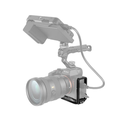 SmallRig L-Bracket with Bottom and Extendable Side Dovetail Plates for Sony Alpha 1 (A1) and Alpha 7 (A7 IV, A7S III) Mirrorless Cameras | 3660B