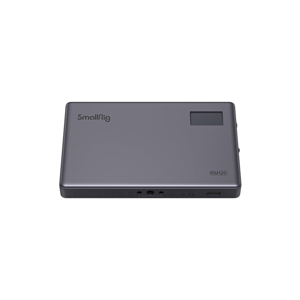 SMALLRIG RM120 RGB Video Lamp, 5000mAh Photo Light with OLED Screen, 1500Lux@0.3m 2500K-8500K