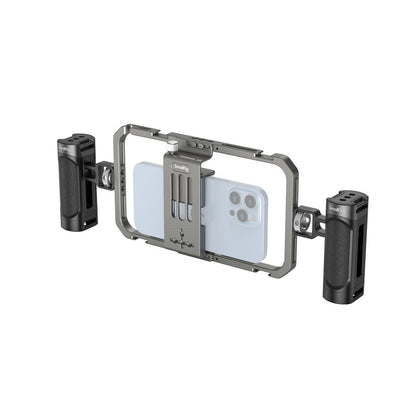 SmallRig All-in-One Basic Video Kit for Smartphone with Wireless Control, Dual Side Handles, 1/4"-20 Threading Mounts, Mobile Phone Cage for Horizontal and Vertical Vlogging | 4121