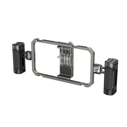 SmallRig All-in-One Basic Video Kit for Smartphone with Wireless Control, Dual Side Handles, 1/4"-20 Threading Mounts, Mobile Phone Cage for Horizontal and Vertical Vlogging | 4121