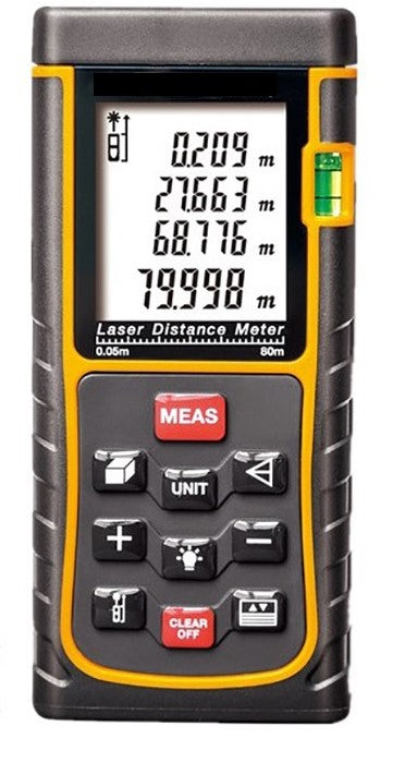 SNDWAY Laser Distance Meter SW-E80 80m 262ft digital Rangefinder Measure Distance/Area/volume Angle Laser tape tester