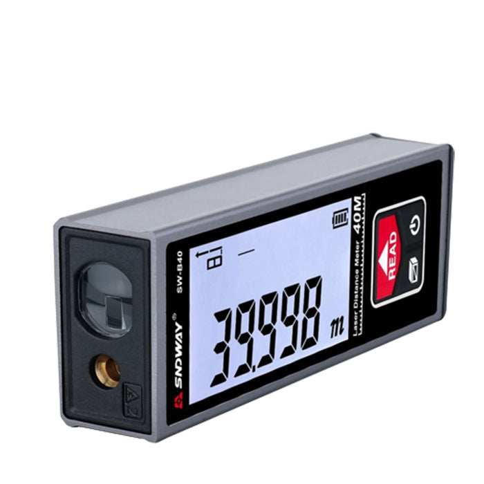Sndway SW-B40 Handheld Digital Mini Laser Distance Rangefinder 40M Horizontal Screen 850mAh Type-C with STM32 Chip Pocket Size