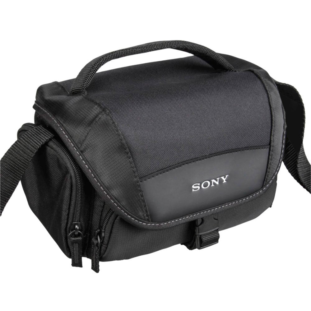 Sony LCS-U21 Soft Nylon Carrying Case with Durable Handle and Shoulder Strap for DSLR, Camcorders, NEX and Cyber-shot Cameras