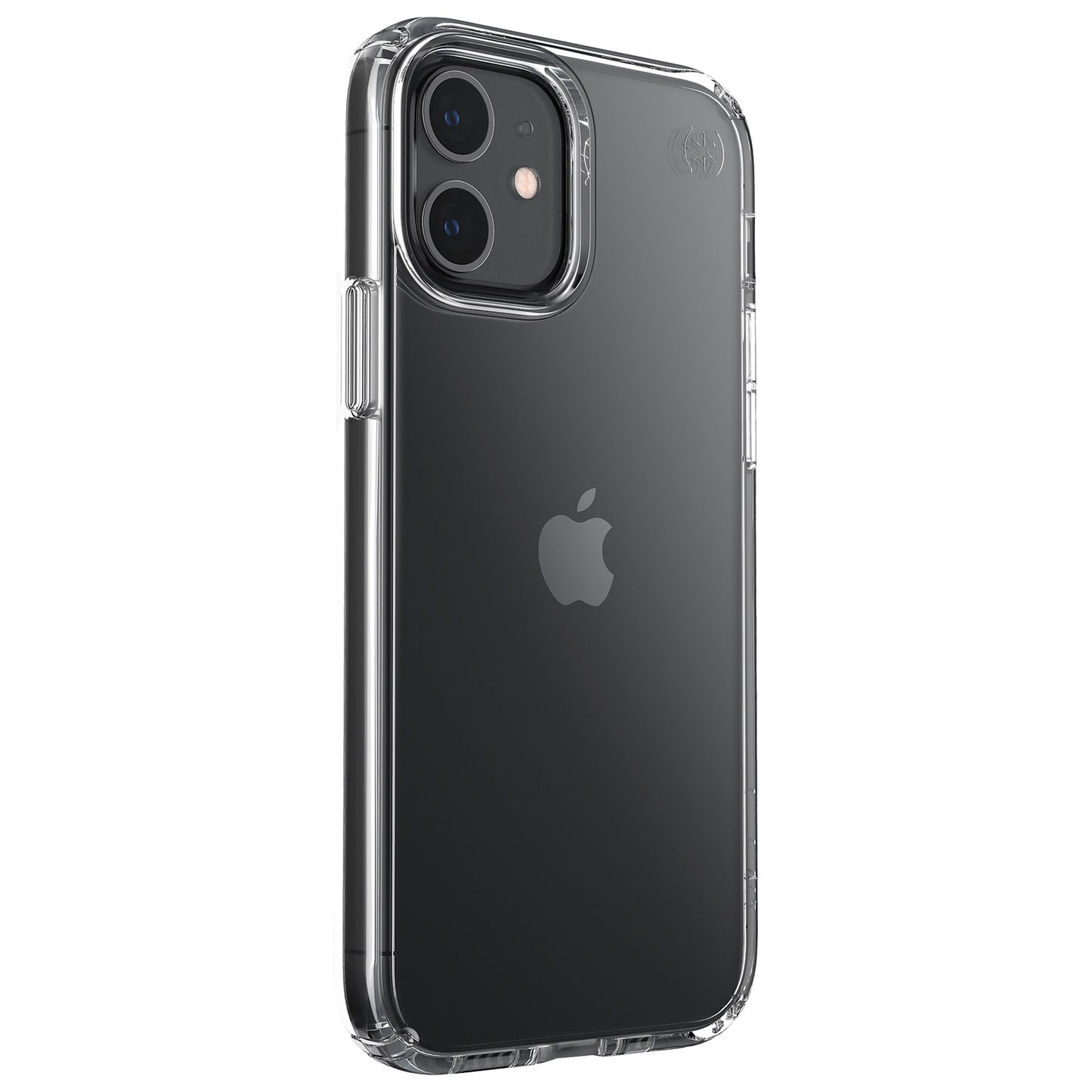 Speck Presidio Perfect Clear iPhone 12/Pro Transparent Phone Case with Raised Bezel, Shock Barrier Technology and Microban Anti-Microbial Protection