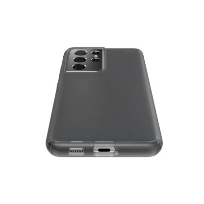 [CLEARANCE] Speck Presidio Perfect-Mist Samsung Galaxy S21 Ultra 5G Matte Phone Case with Raised Bezel, Clear Impact Technology and Microban Anti-Microbial Protection | 139908-5407
