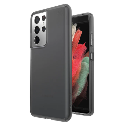 [CLEARANCE] Speck Presidio Perfect-Mist Samsung Galaxy S21 Ultra 5G Matte Phone Case with Raised Bezel, Clear Impact Technology and Microban Anti-Microbial Protection | 139908-5407