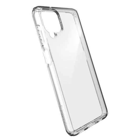 Speck Presidio Exotech Samsung Galaxy A12 Clear Phone Case with Raised Bezel, Military Grade Shock-proof Technology and Microban Anti-Microbial Protection