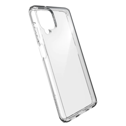 [CLEARANCE] Clear Transparent Smartphone Case for Samsung Galaxy A12 with Raised Bezel & Antimicrobial Screen Protection, and Military Grade Shock Proof Technology