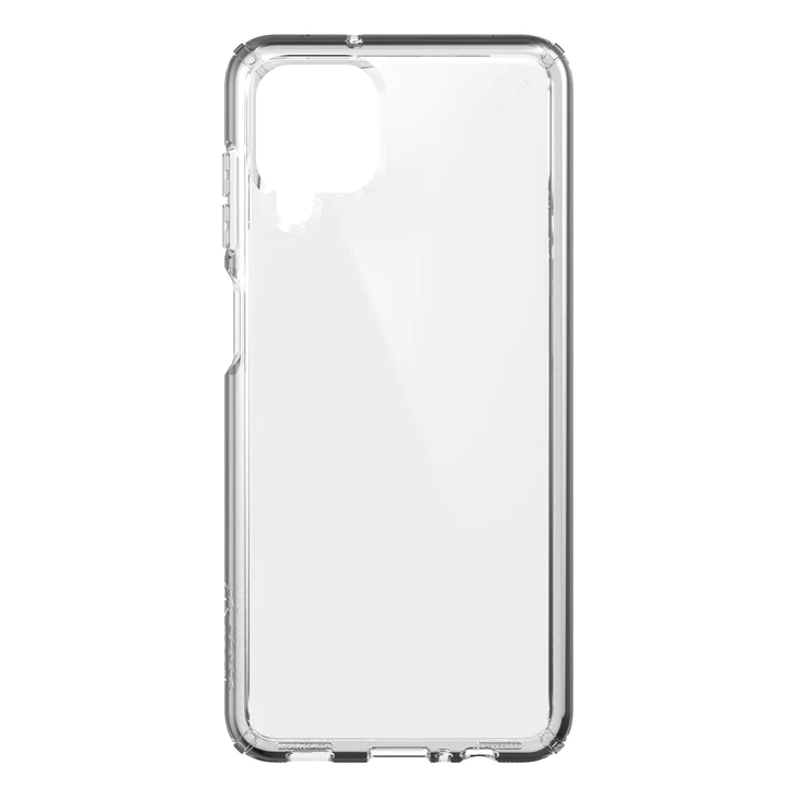 Speck Presidio Exotech Samsung Galaxy A12 Clear Phone Case with Raised Bezel, Military Grade Shock-proof Technology and Microban Anti-Microbial Protection
