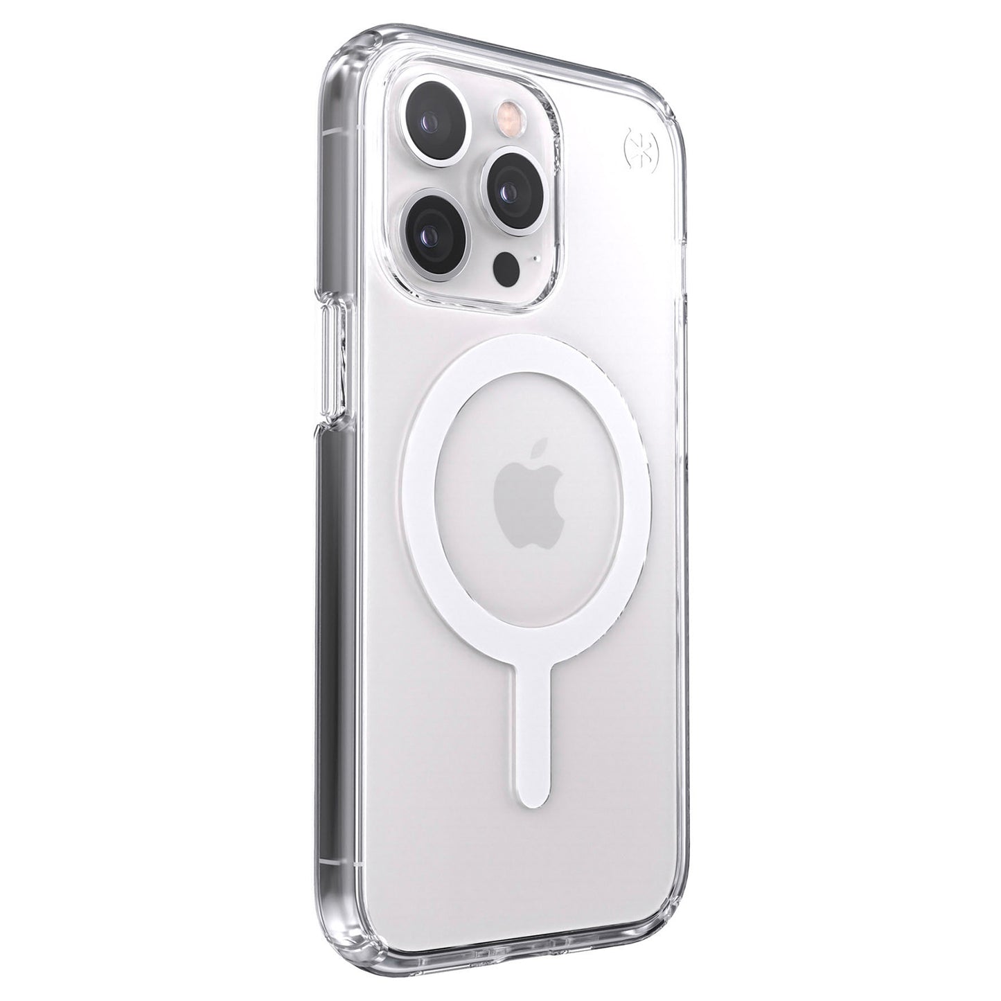Speck Presidio Perfect-Clear iPhone 13 Pro Transparent Phone Case with Raised Bezel, MagSafe Compatible, Shock-Proof Barrier Technology and Microban Anti-Microbial Protection