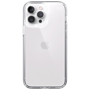 [CLEARANCE] Speck Presidio Perfect-Clear iP-13 Pro Max Transparent Phone Case with Raised Bezel, Shock-Proof Barrier Technology and Microban Anti-Microbial Protection | 141737-5085