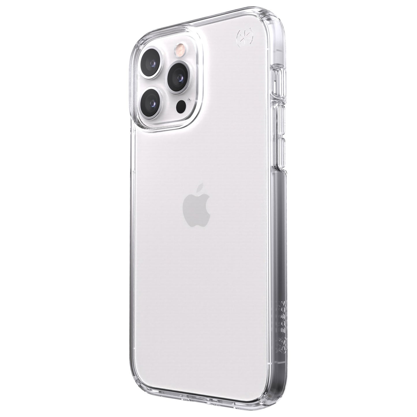 Speck Presidio Perfect-Clear iPhone 13 Pro Max Transparent Phone Case with Raised Bezel, Shock-Proof Barrier Technology and Microban Anti-Microbial Protection