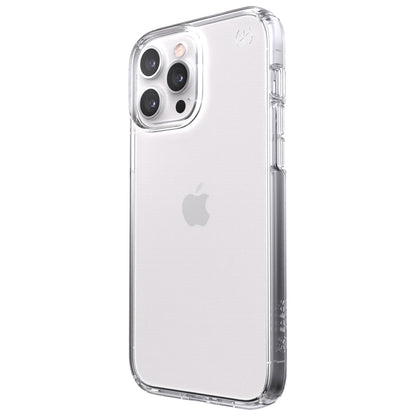 [CLEARANCE] Speck Presidio Perfect-Clear iP-13 Pro Max Transparent Phone Case with Raised Bezel, Shock-Proof Barrier Technology and Microban Anti-Microbial Protection | 141737-5085