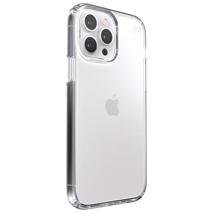 [CLEARANCE] Speck Presidio Perfect-Clear iP-13 Pro Max Transparent Phone Case with Raised Bezel, Shock-Proof Barrier Technology and Microban Anti-Microbial Protection | 141737-5085