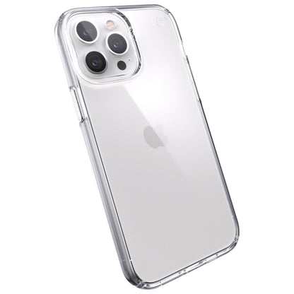 [CLEARANCE] Speck Presidio Perfect-Clear iP-13 Pro Max Transparent Phone Case and Shield View Tempered Glass Pack with Innovative Impact Technology, 9H Anti-Scratch Coating and Microban Protection