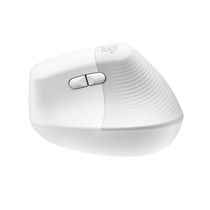 [CLEARANCE] Logitech Lift Wireless Bluetooth Vertical Ergonomic Mouse with 4 Programmable Shortcut Buttons Up to 4000 DPI and 24 Month Battery Life for PC Desktop and Laptop Computers (Off-White)