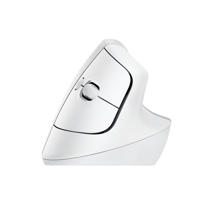 [CLEARANCE] Logitech Lift Wireless Bluetooth Vertical Ergonomic Mouse with 4 Programmable Shortcut Buttons Up to 4000 DPI and 24 Month Battery Life for PC Desktop and Laptop Computers (Off-White)